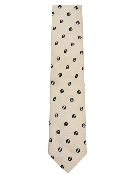 Boss Men's Tie Silk in Beige Color