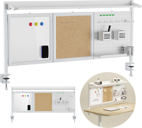 Office Divider Organizer Ergo Office Er-300 W Maximum Load 10kg White Cork Board Width 1250mm White