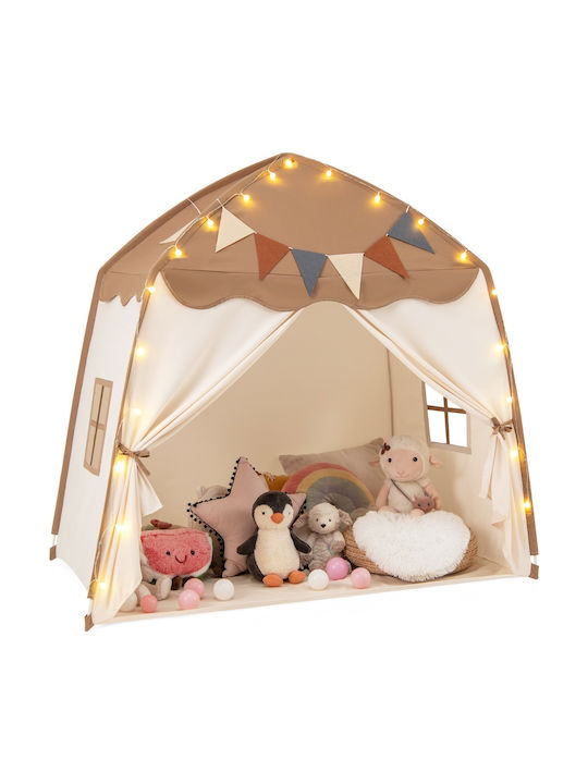 Costway Kids Play Tent TP10258CF Brown