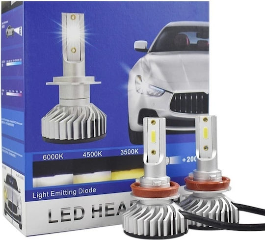 Set 2 Lămpi Auto Led H1 F9 Super Canbus Led Far 12V 60W 8000lm 6000K