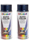 Package 2 X Dacia Olympic Blue Metallic Car Spray Paint Dupli-color 400 Ml
