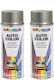 Pack 2 X Dacia Metallic Frühlingsgrün Grau Autolackspray Dupli-color 350 Ml