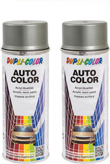 Pack 2 X Dacia Metallic Frühlingsgrün Grau Autolackspray Dupli-color 350 Ml