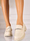 Diona Leder Damen Loafers in Beige Farbe