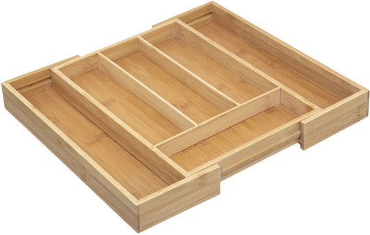5Five Besteckeinsatz für Schublade Xera Aufklappbar Hölzernes 39.2x35x4.5cm Beige
