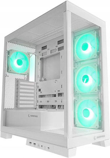 Rampage Hydra V2 Gaming Middle Tower Carcasă Calculator cu Fereastră Laterală Negru