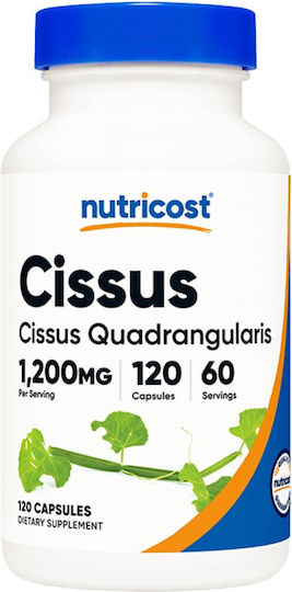 Nutricost Cissus Quadrangularis 1200мг Специална Хранителна Добавка 120 Капсули