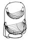 5Five Fruit Bowl Metallic 2 Levels Black 34.5x34.5x28cm