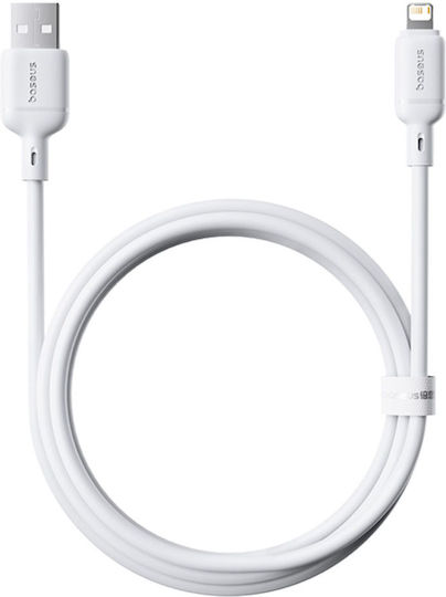 Baseus Silky Series USB-A to Lightning Cable 20W Λευκό 1m P10377702213-00