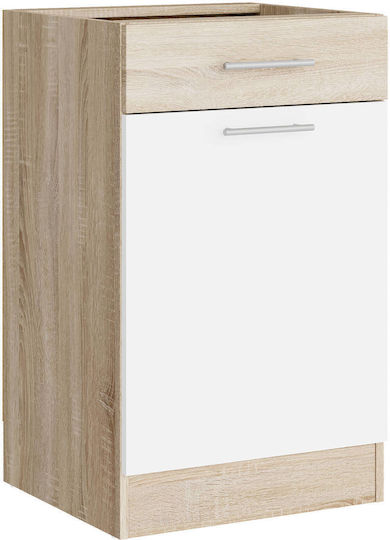 Bodenstehender Schrank Sonoma Oak, White 50x46x82cm