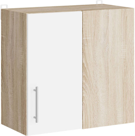 Ъглов Шкаф Окачен Sonoma Oak, White 60x30x58бр
