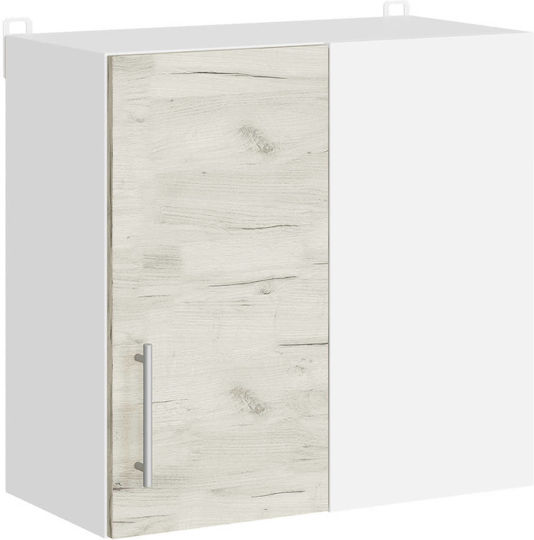 Ъглов Шкаф Окачен Бял 60x30x58бр