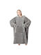 Pătură Polar Fleece Cu Mâneci 80x90cm Gri
