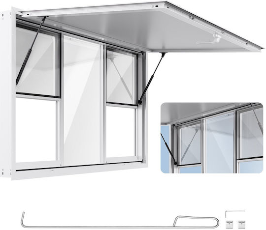 Vevor 152x92 Cm Concession Stand Serving Window Food Truck Service Awning