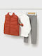 Kids' Set with Pants Winter 3pcs Orange