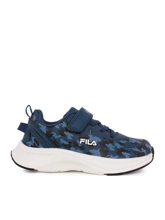 FILA Memory Παιδικά Sneakers με Σκρατς Μπλε