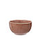 Atmosphera Serving Bowl Round Ceramic Orange with Diameter 14cm