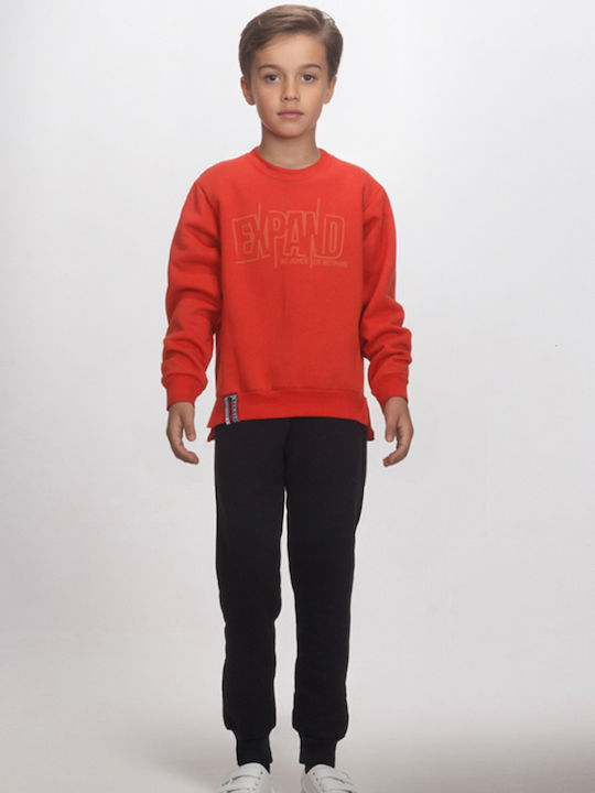 Kids Sweatpants Set Orange 2pcs