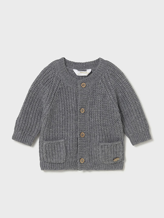 Mayoral Kids Cardigan Knitted Gray