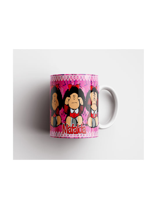 Бяла Керамична Чаша 330мл Mafalda Dp4710