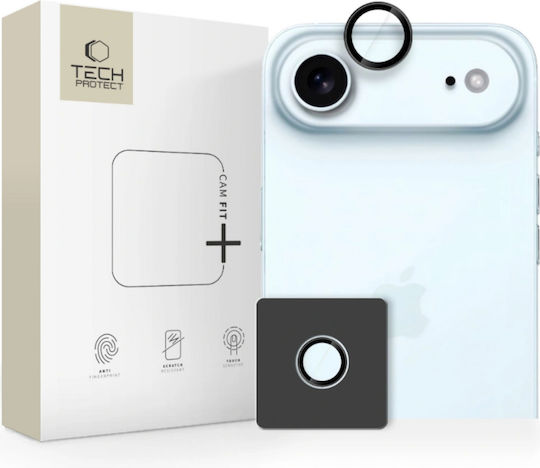 Tech-Protect Camring Fit+ Протектор за камера Закалено стъкло Черен за iPhone 17 Air