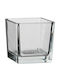 Mica Candle Holder Glass in Transparent Color 10x10cm 1pcs
