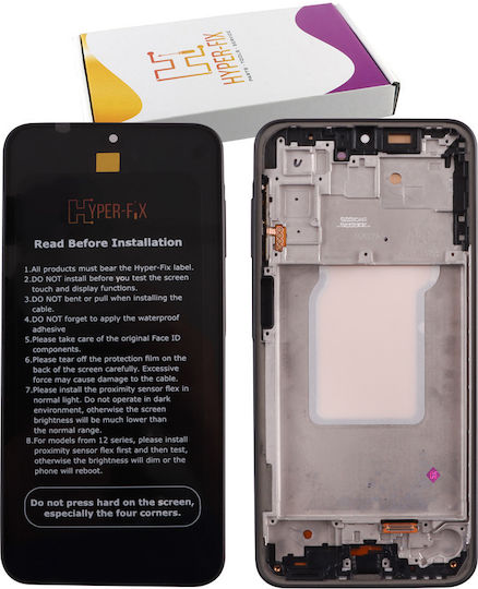 Hyper Fix Οθόνη με Μηχανισμό Αφής και Πλαίσιο για SAMSUNG A26 5G (Μαύρο)