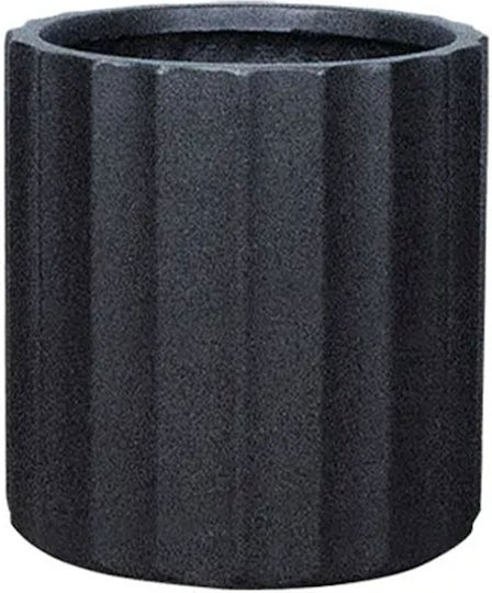 Marhome Κασπώ Fiberglass Μαύρο 39x39x39.5εκ.