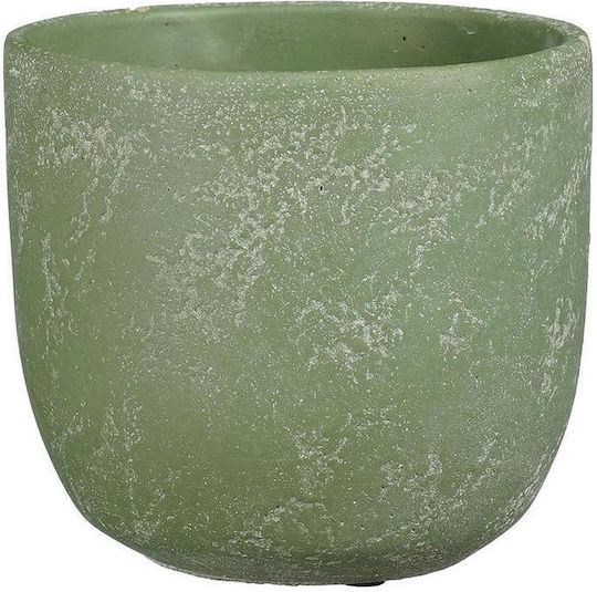Mica Planter Ceramic Green 15x15cm.