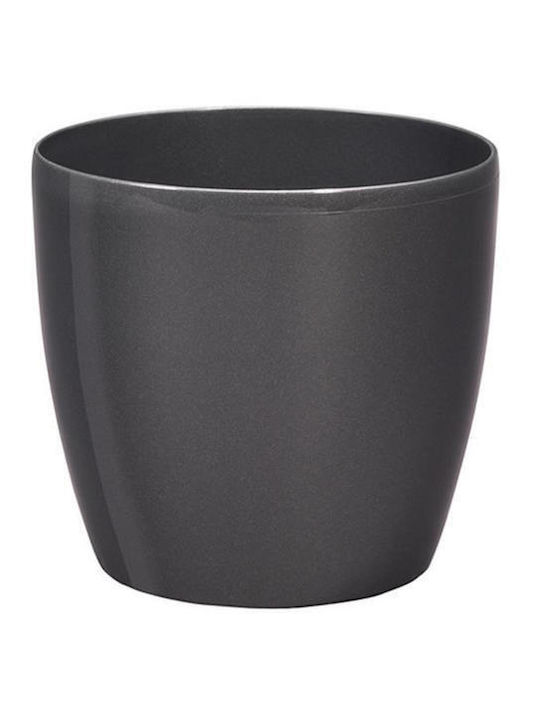 Atmosphera Roto Brill Pflanzentöpfe Grau 18x18cm