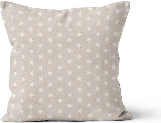 Beauty Home Beauty Home Pillow Case White Stars 45 x 45 Cm