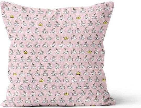 Beauty Home Beauty Home Калъфка за Възглавница Лебеди Коронки 40 X 40 См