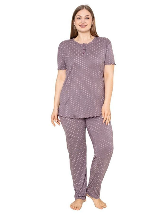 Baki Summer Women's Pyjama Set Lilac