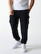 Cargo Sweatpants with Elastic Black