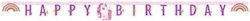 Procos Happy Birthday Unicorn Rainbow Birthday Banner Procos Happy Birthday Unicorn Rainbow Birthday Banner