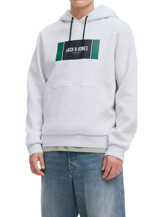 Jack & Jones Hanorac cu Glugă White Melange