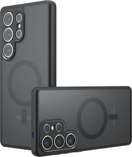 Techsuit Umschlag Rückseite Silikon Schwarz (Galaxy S25 Ultra,Samsung S25 Ultra)