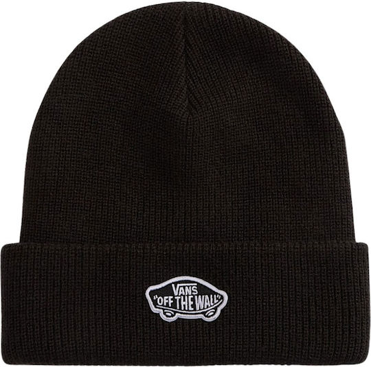 Beanie Unisex Σκούφος Πλεκτός σε Μαύρο χρώμα