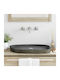 vidaXL Countertop Sink Porcelain 65x50x6cm Grey