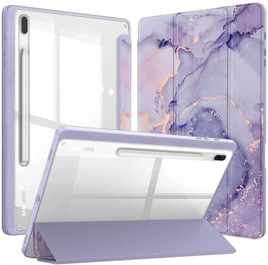 Smartcase Flip Cover Dauerhafte Lila (Samsung Galaxy Tab S10 FE+ Plus)