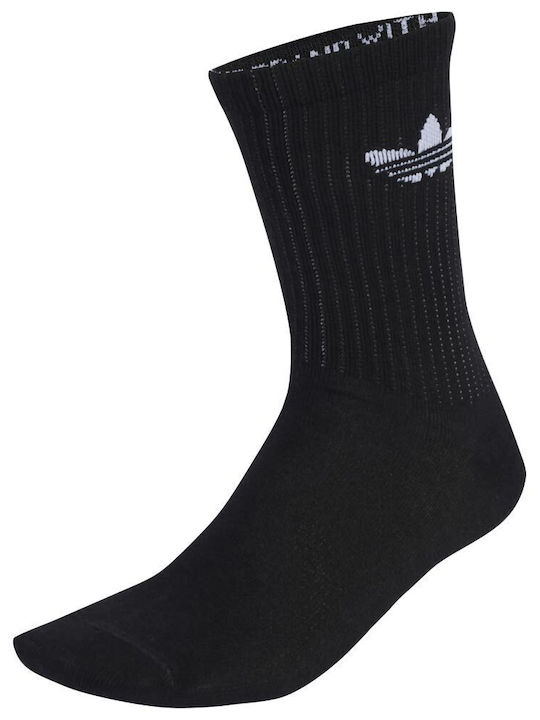 adidas Crew JX5222 Athletic Socks Black Pairs