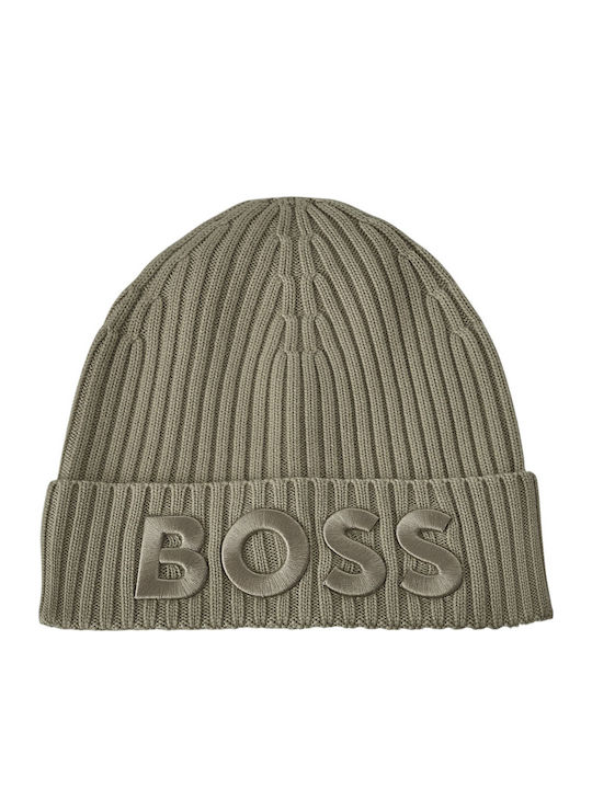 Beanie Beanie Knitted in Beige color