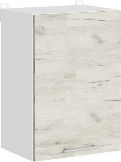 Ντουλάπι Κρεμαστό Alba, White Craft Oak 40x30x58εκ.