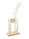 Beauty Home Christmas Wooden Figure Reindeer White Height 25cm