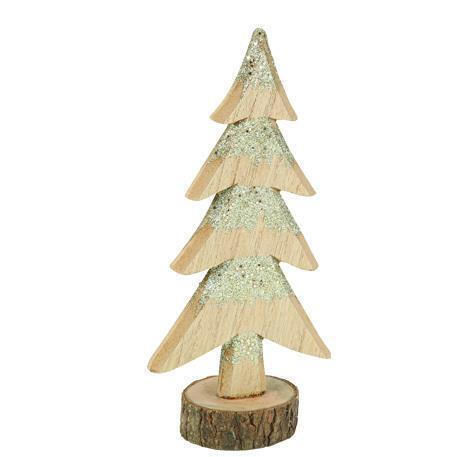 Christmas Decorative Wood Tree 27cm Gold