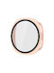 Samsung Galaxy Watch8 44mm Enkay Hat-Prince Full Coverage Tempered Glass Film Integrated PC Watch Case Sand Pink