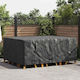 vidaXL Waterproof Dining Table Cover Black 220x190x85cm