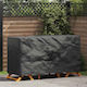 vidaXL Waterproof Dining Table Cover Black 180x70x90cm