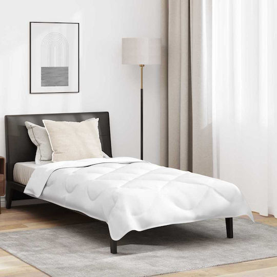 vidaXL Duvet Cover Set Single with Pillowcase 135x200 White