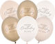 Set of 6 Balloons Latex Gold To You